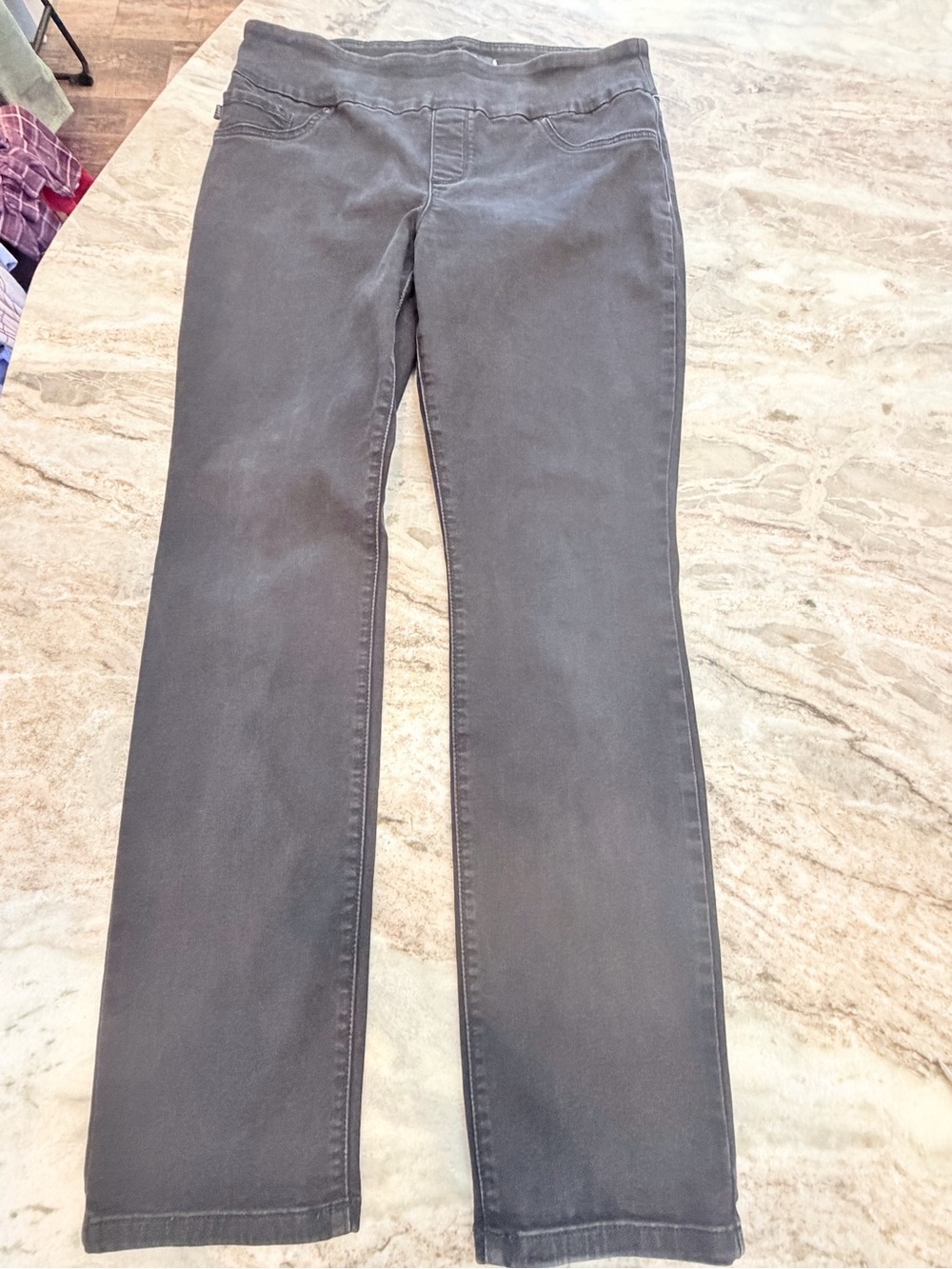 Lee Sculpting Slim Fit Slim Leg Gray Jeans Women’s 32 Mid Rise Stretch Denim